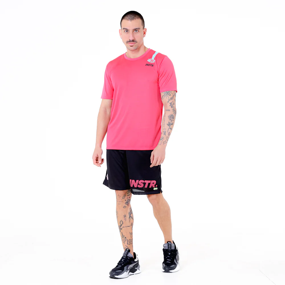 BERMUDA 2 EM 1 FITDANCE INSTRUCTOR PRETO EST ROSA - Image 7