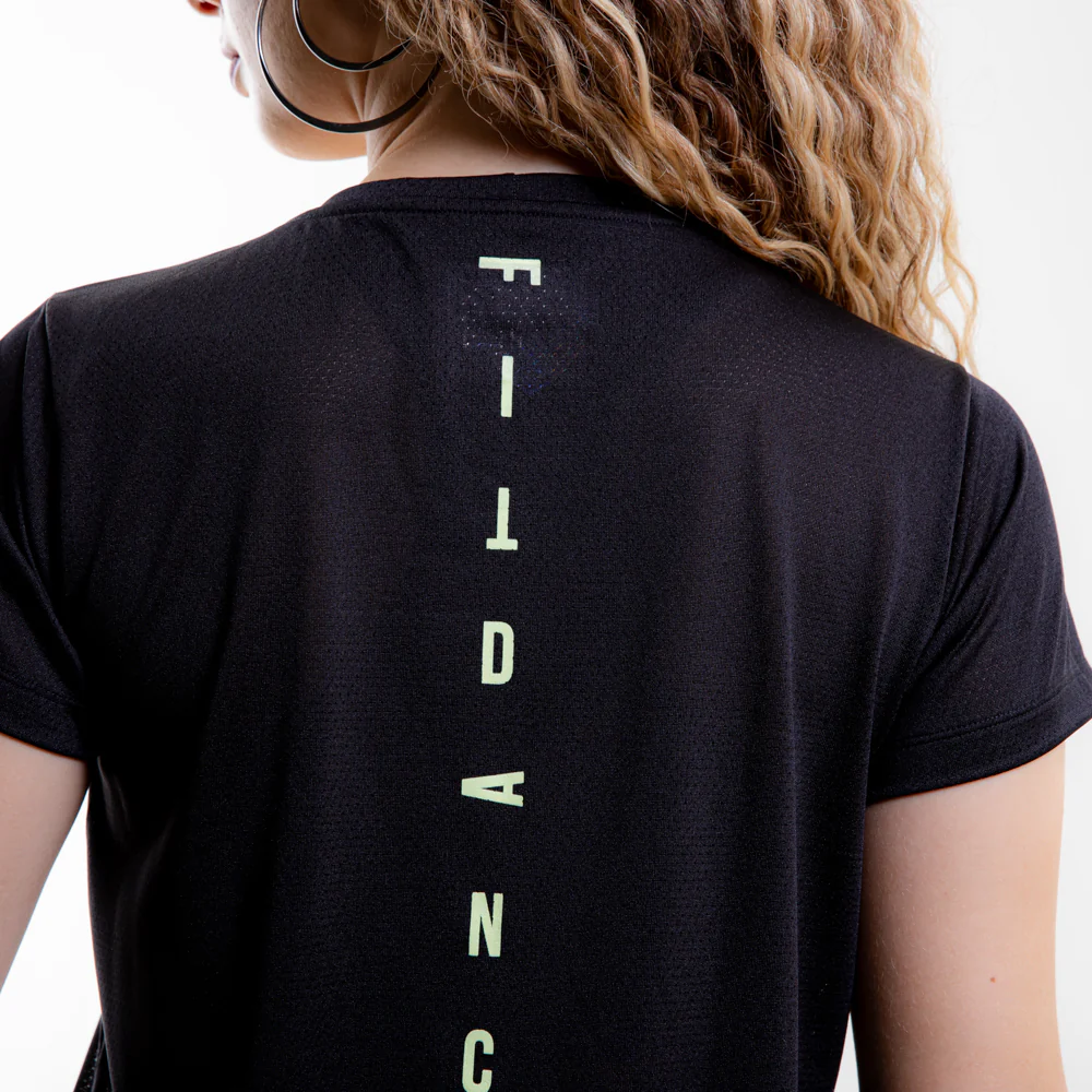 CAMISETA LISTRA FITDANCE INSTRUCTOR PRETO EST AMARELO - Image 6