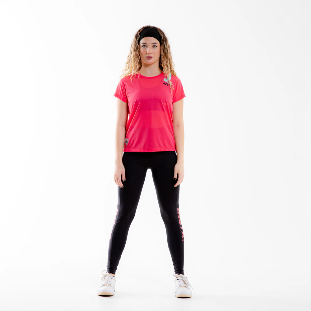 CAMISETA LISTRA FITDANCE INSTRUCTOR ROSA - Image 4