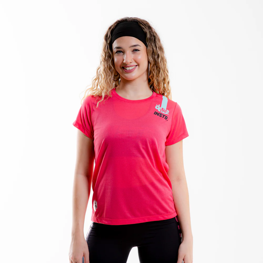 CAMISETA LISTRA FITDANCE INSTRUCTOR ROSA - Image 5