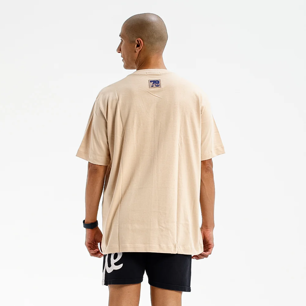 CAMISETA OVERSIZED MALHÃO FTDNC BEGE - Image 2