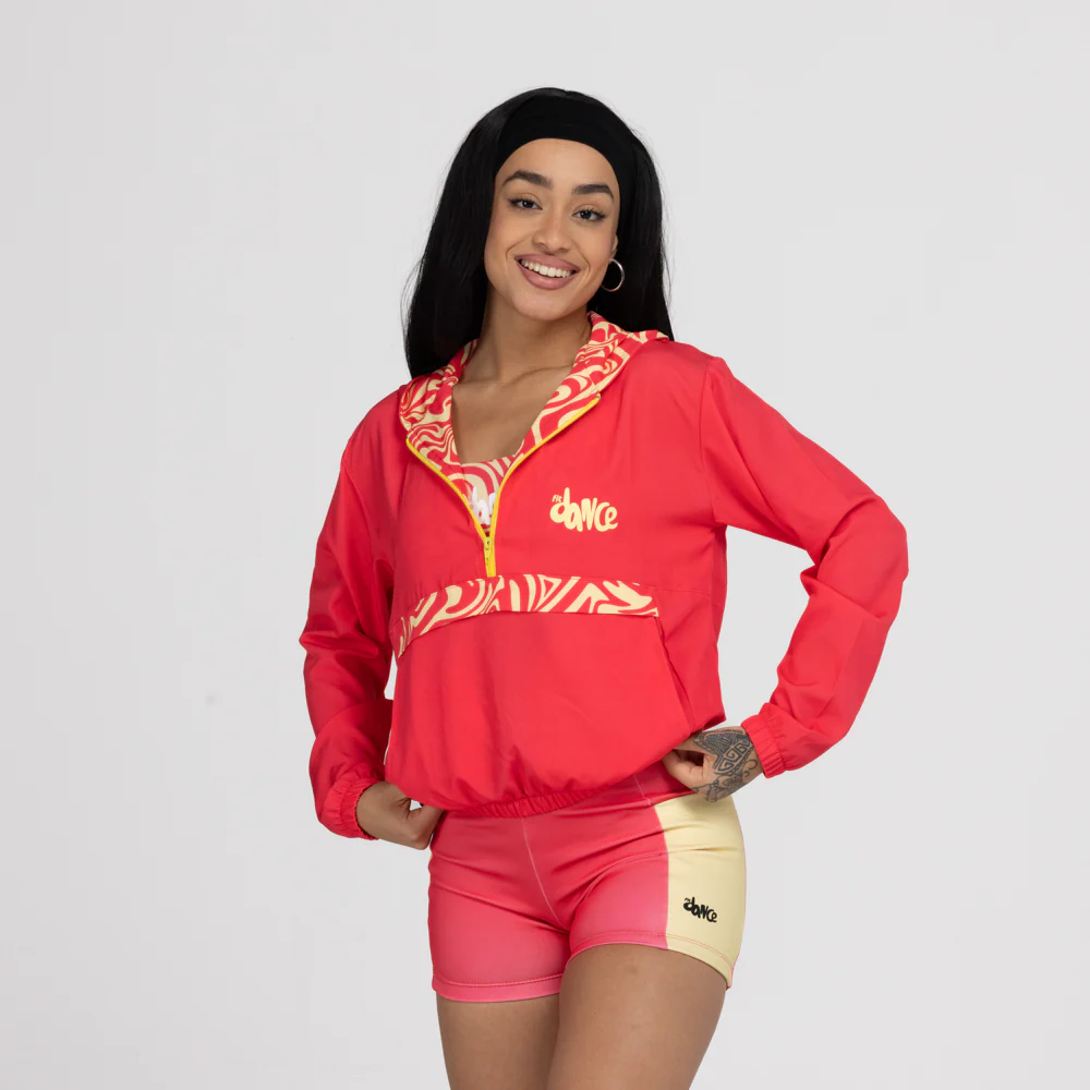 CORTA VENTO CAPUZ ESTAMPADO FITDANCE ROSA - Image 10