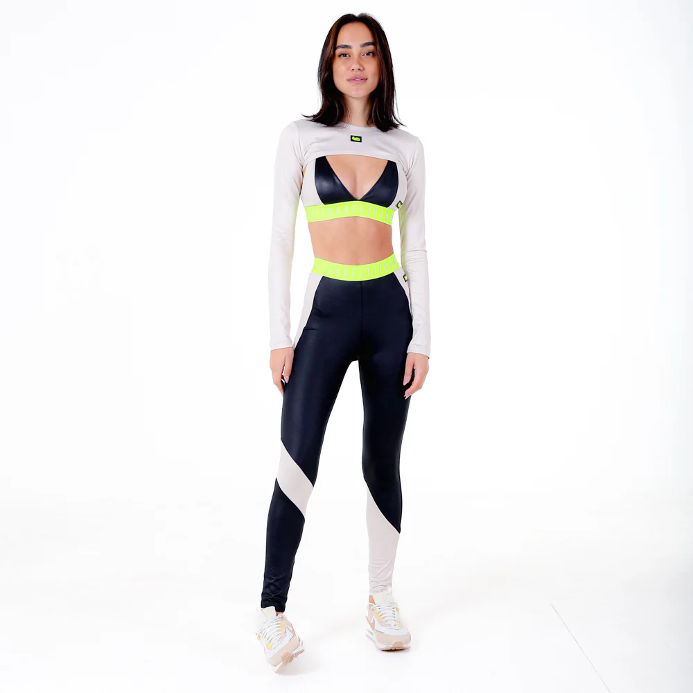 LEGGING ELASTICO RECORTE FITDANCE PRETO - Image 2