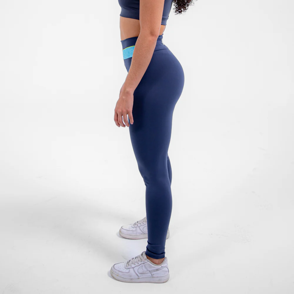LEGGING FAIXA CINTURA FITDANCE AZUL - Image 3