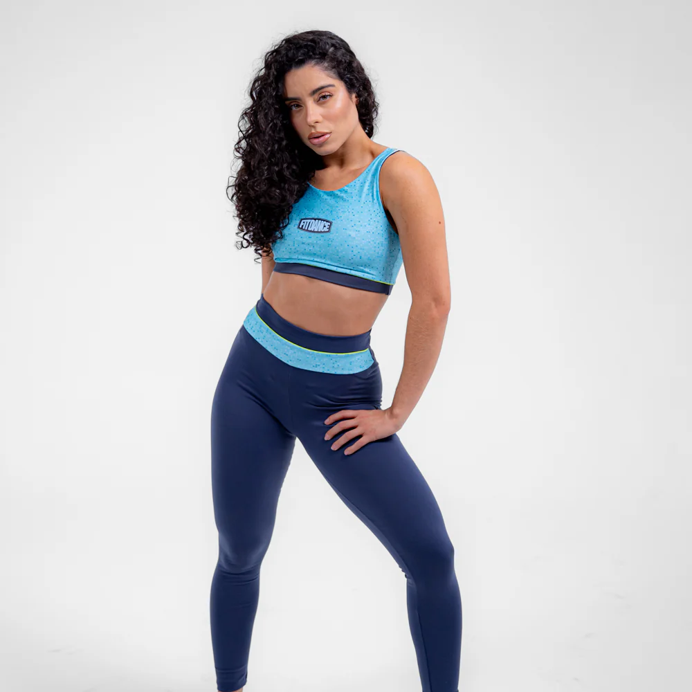 LEGGING FAIXA CINTURA FITDANCE AZUL - Image 8