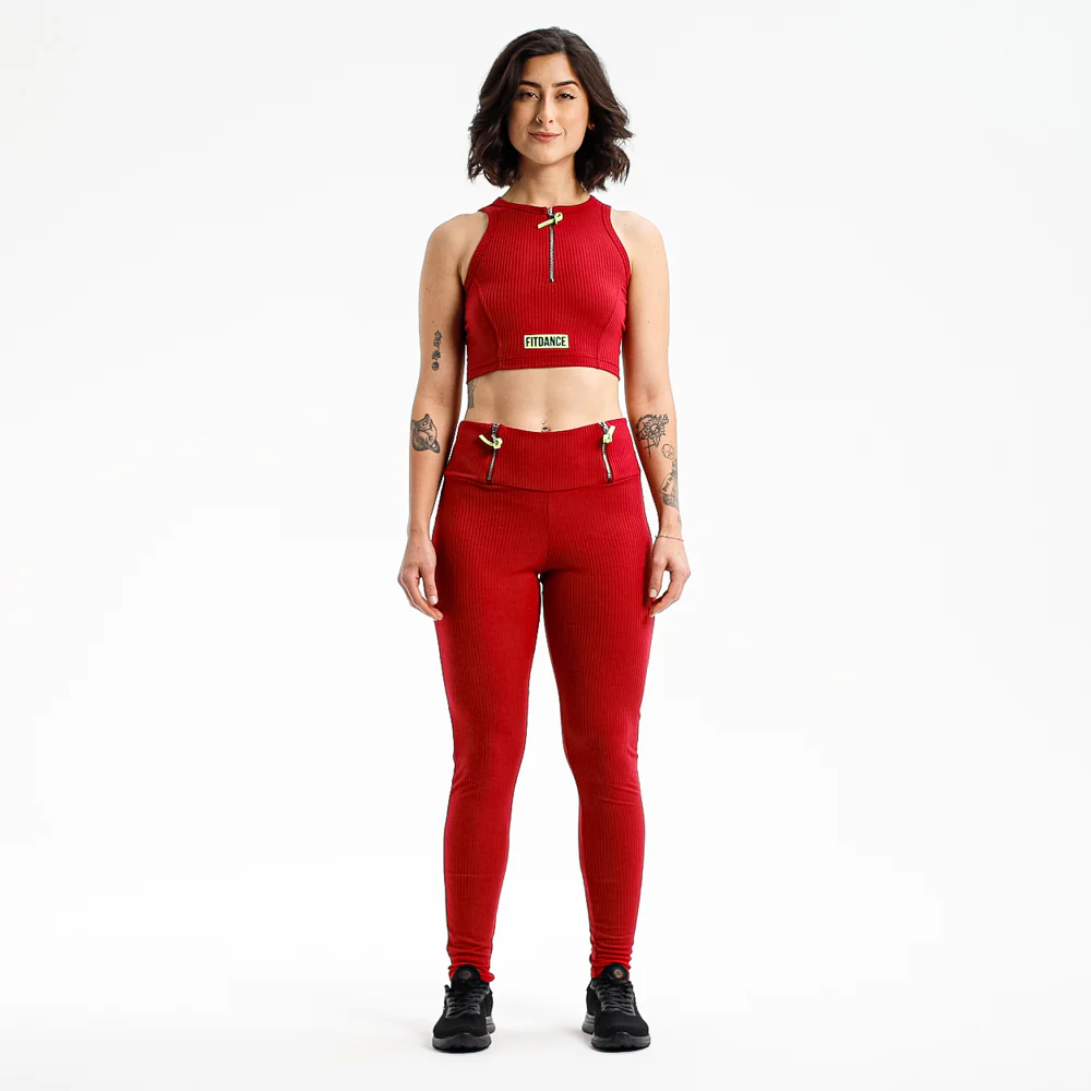 LEGGING ZÍPER FITDANCE PL VINHO - Image 5