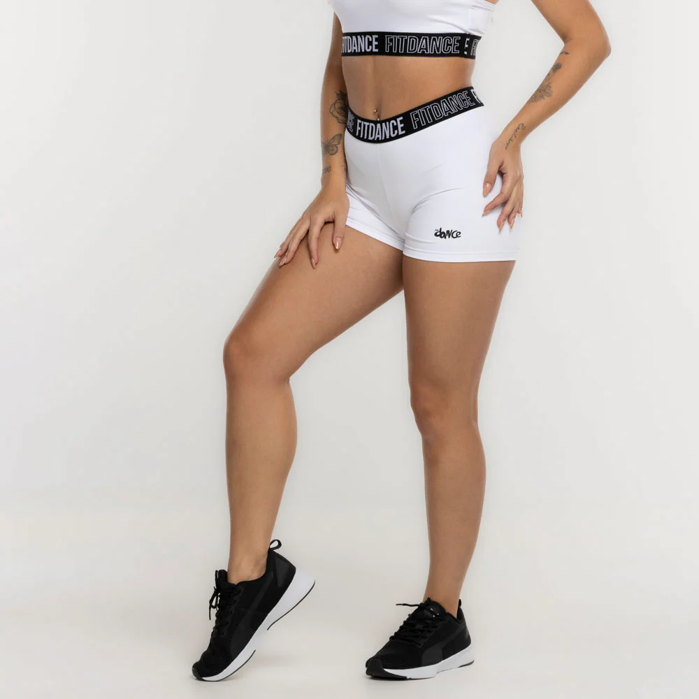 SHORTS ELASTIC COMPRESSION FITDANCE WHITE - Image 10